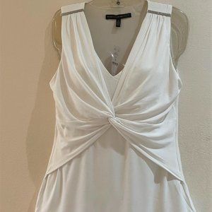 White House Black Market Knot White top